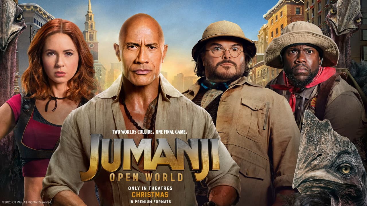 Jumanji: Open World Trailer: Johnson & Black Flirt still 2