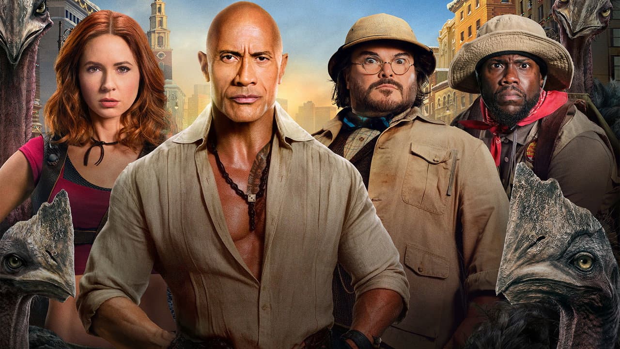 Jumanji: Open World Trailer: Johnson & Black Flirt still 1